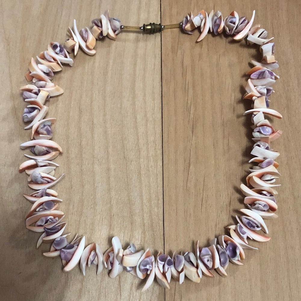 Shell necklace choker